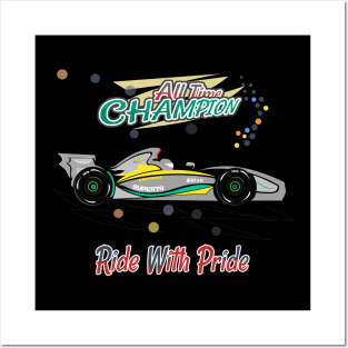 Racing Car F1 W14 Silver Posters and Art